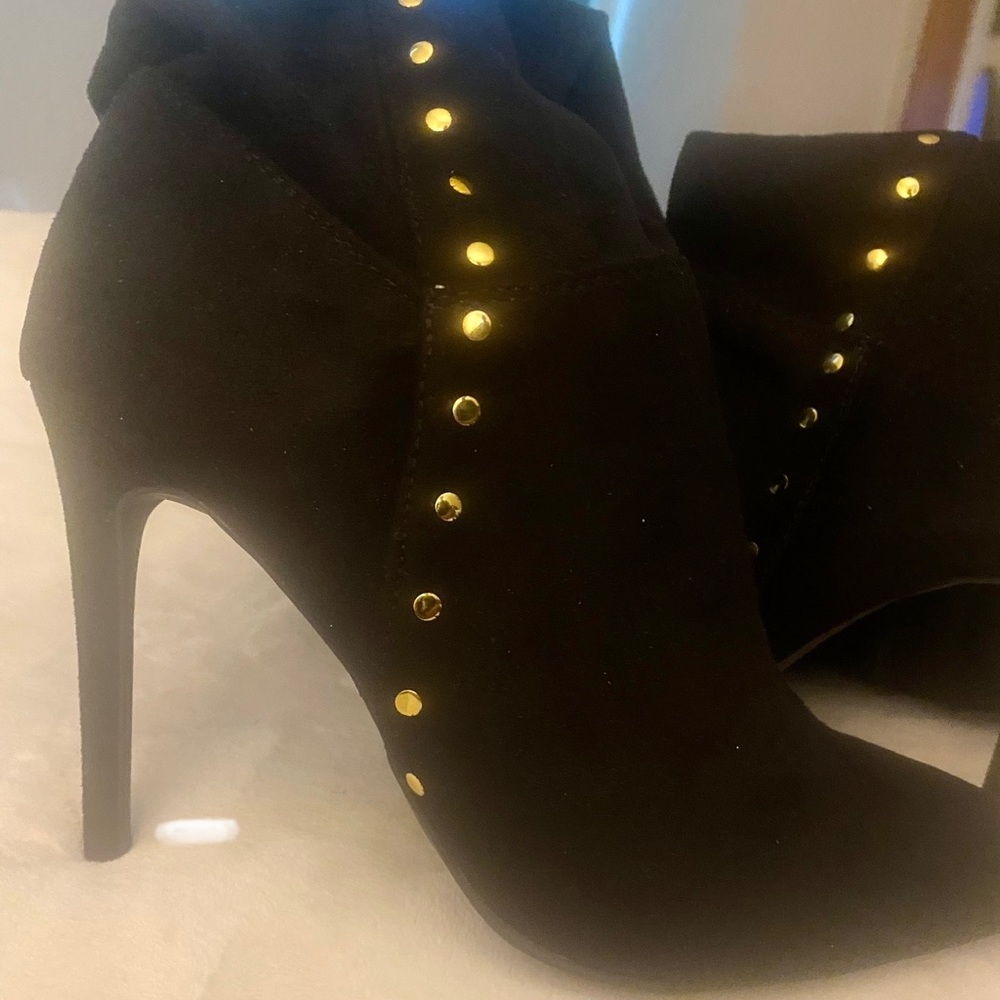 Anne Michelle - above the knee suede boots - -